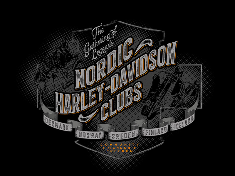 Banner Nordic Harley-Davidson Clubs