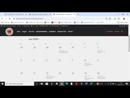 Banner korrekt kalender