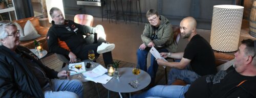 Grupparbete region Mellan. Lennarty Sellin, Thomas Karlsson, Kristina Krisse Hallberg valberedningen, Martin Svensson Young Riders samt Åke Svarén.