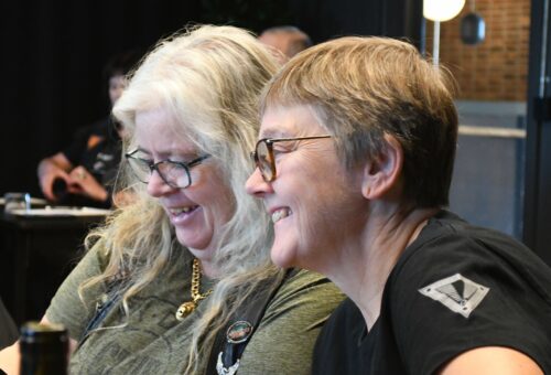 Helén Adervall och Kristina Krisse Hallberg.