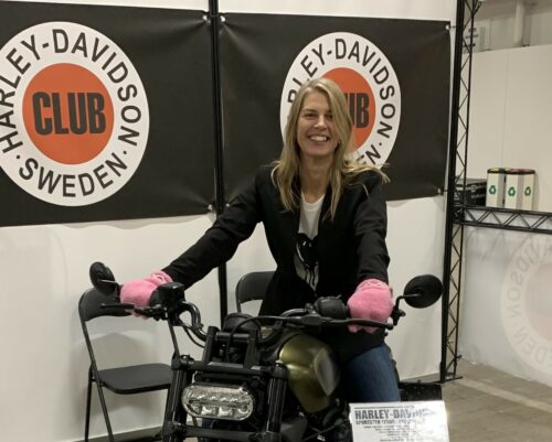 Åsa Hallberg fastnade för Sportstern som Probike hade i H-DCS-montern